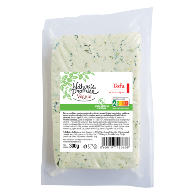 Nature's Promise Tofu biljni sir sa miro─æijom 300g