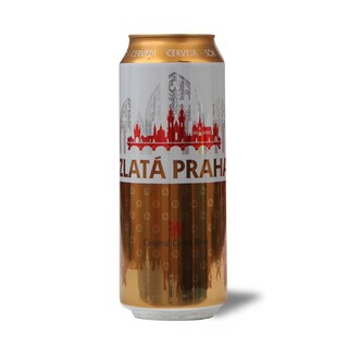 Pivo Zlata Praha 4,7% can 0,5l