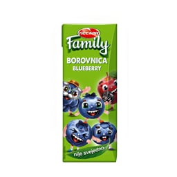 Sok borovnica Family Nectar 0,2l