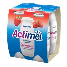 Vocni jogurt jagoda Actimel 4x100g