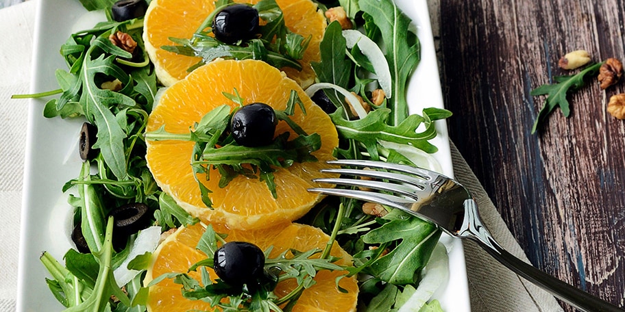 Salata sa rukolom i pomorandžom