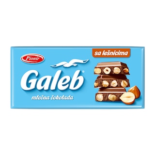 Cokolada Galeb sa celim lesnikom 200g