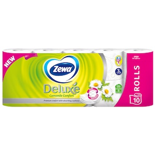 Toal.papir Zewa Deluxe camomile 3sl 10/1