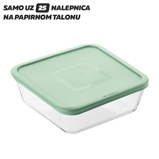 Cetvrtasta posuda sa poklopcem 2l Pyrex