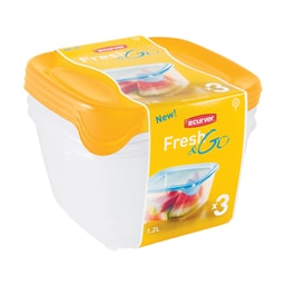 Set Frigo posuda/cuv.hrane Cruver 3x1.2l