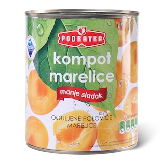 Kompot kajsija light Podravka 820g