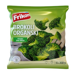 Smrznuti organski brokoli Frikom 350g