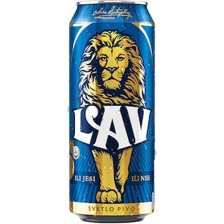 Pivo svetlo Lav limenka 0,5l