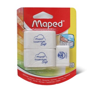 Gumica smiley soft 2+1 blister Maped