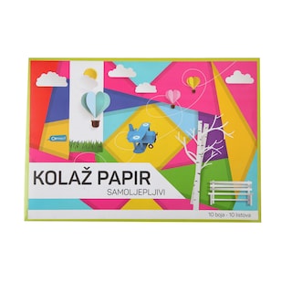 Kolaz papir B5 samolep.Educa 10 lista