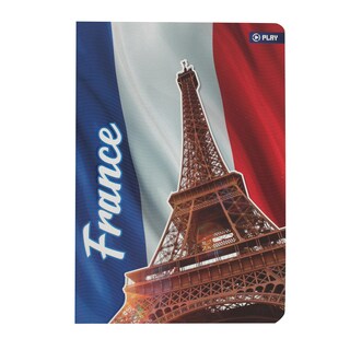 Sveska A5 karo,UV lak, Flag