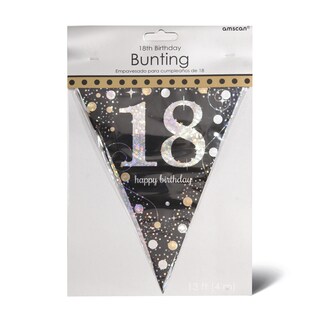 Sparkl 18 Gold baner zastavice Amscan