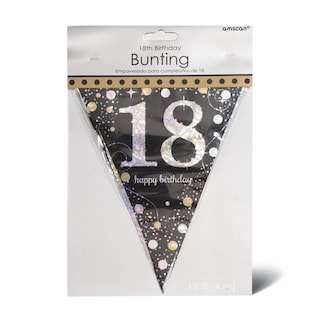Sparkl 18 Gold baner zastavice Amscan