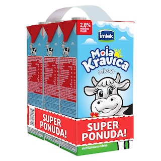 Mleko Kravica 2.8% 1l TB 3x1l