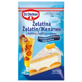 Zelatin beli u listicima Dr.Oetker 10g