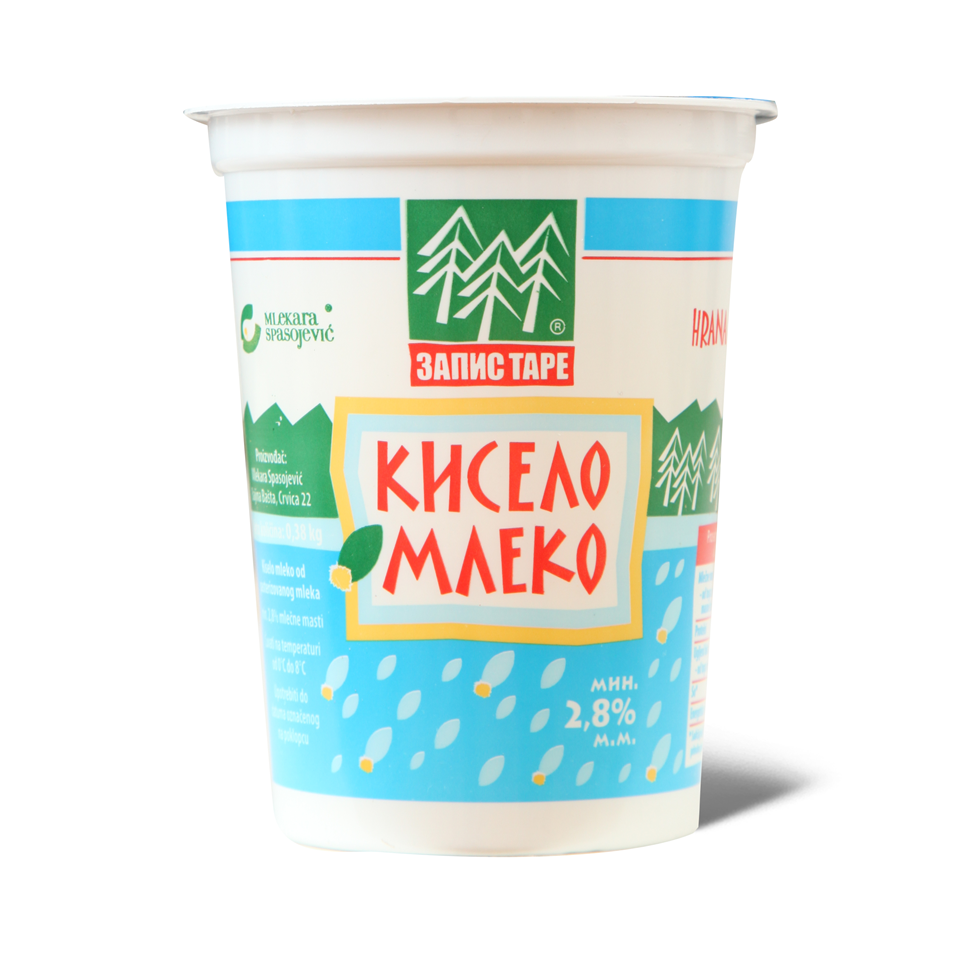 Kiselo Mleko 2,8%MM 0,38kg Zapis Tare