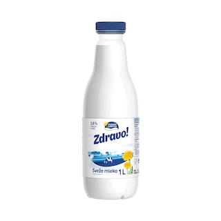 Mleko sveze 2.8%mm Zdravo pet 1L