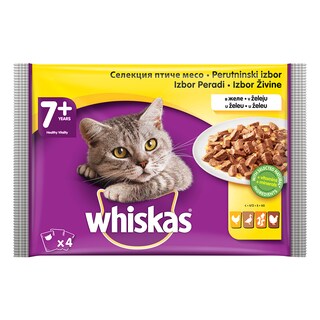 Hrana izbor zivine Whiskas Senior 4x100g