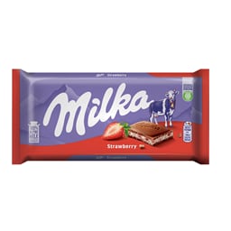 Cokolada mlecna strawbery Milka 100g