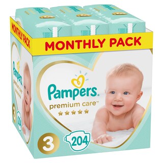 Pampers Premium Care Pelene 204kom vel 3
