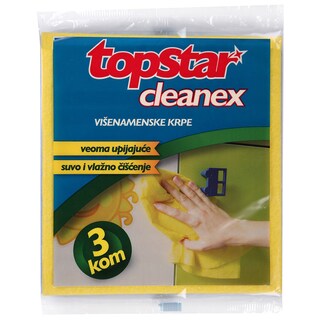Krpa Top Star Cleanex visenamenska 3kom