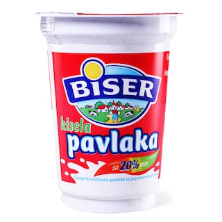 Kisela pavlaka 20% mm Biser 380g