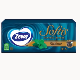 Maramice papirne Zewa Softis mentol 4sl 10/1,AWT internacion