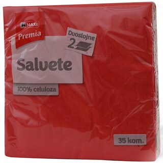 Salvete dvosl. crvene Premia/Maxi 35/1