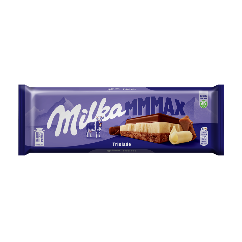 Cokolada mlecna Milka Triolade 280g