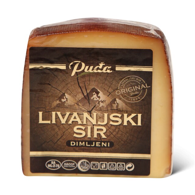 Pu─æa Livanjski sir dimljeni vakum 300g