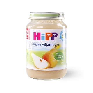 Kasica Hipp kruska viljamovka 190g