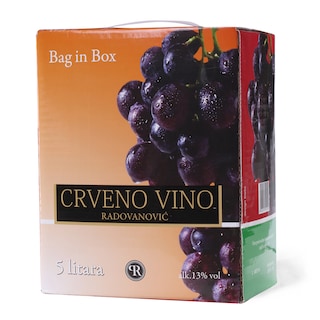 Vino crveno beg in box 5L Radovanovic
