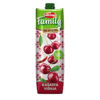 Sok visnja/jabuka Nectar Family 1L