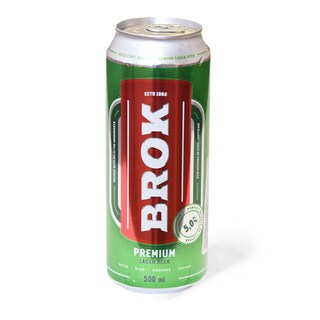 Pivo Brok Premium lager 0.5can