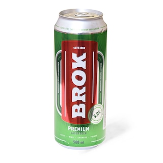 Pivo Brok Premium lager 0.5can