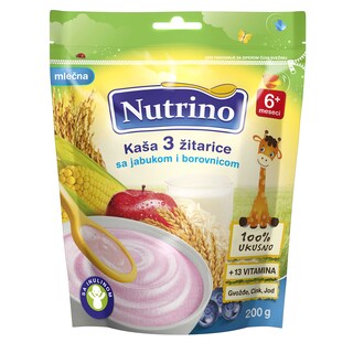 Mlecna kasa 3zit. jab. i bor.Nutrino200g