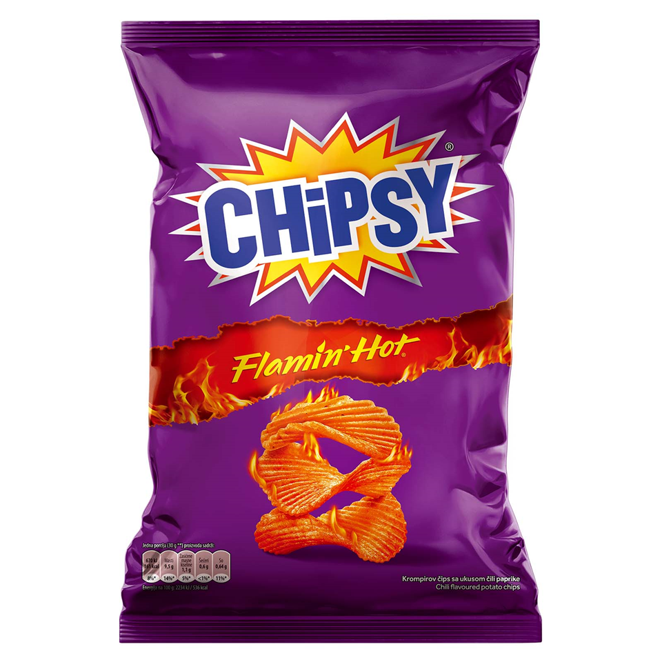 Chipsy | Cips rebrasti Flamin' Hot Chipsy 85g | Maxi