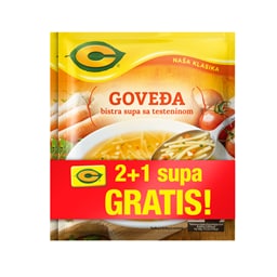 Supa govedja bistra C 2+1gratis(3x58g)