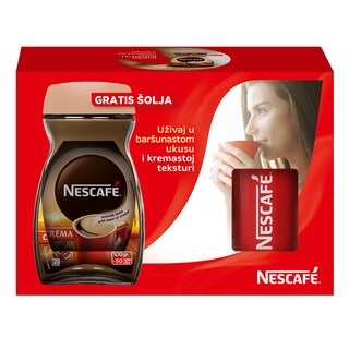 Nescafe Crema 100g + solja gratis