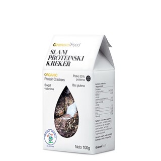 Krekeri slani proteinski organik 100g
