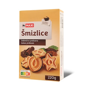 Smizlice sa kakao prelivom Maxi 220g