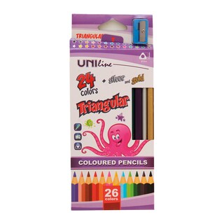 Drvene boje 24/1+srebrna-zlatna uni-line