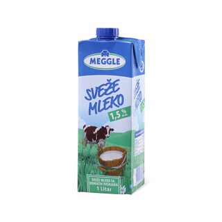 Sveze mleko 1.5%mm Meggle 1l