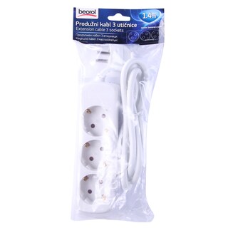 Produzni kabl 3 uticnice Beorol 1.4m