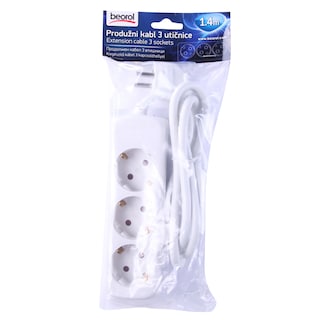 Produzni kabl 3 uticnice Beorol 1.4m