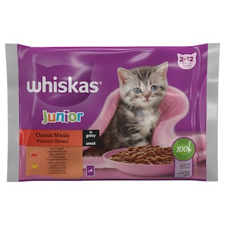 Kesice izbor mesa Junior Whiskas 4x85g