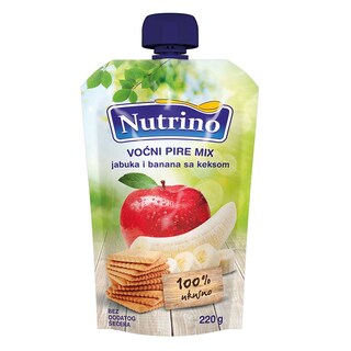 Vocni pire mix jab/ban/keks Nutrino 220g