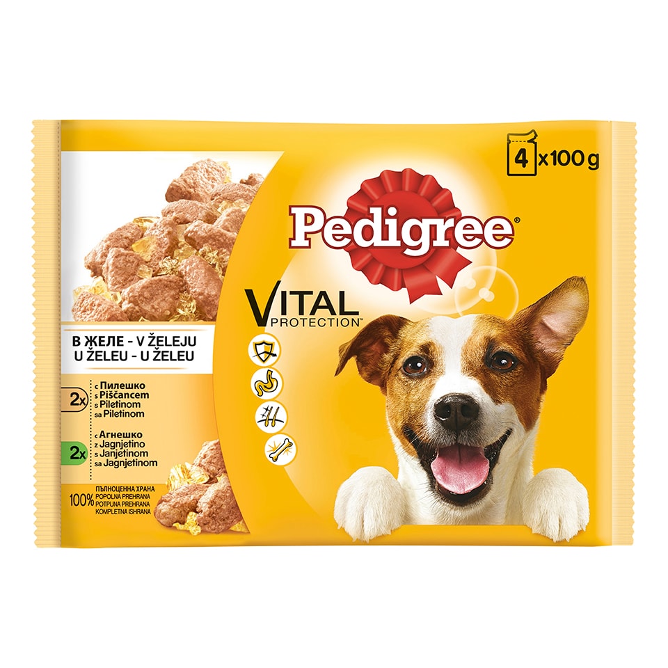 Kesice Adt,pil. i jag.Pedigree 4x100g