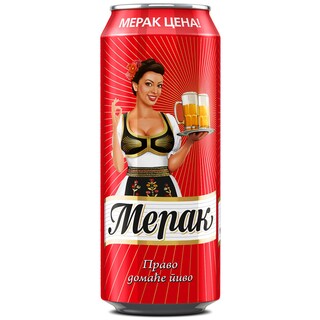 Pivo svetlo Merak limenka 0.5l