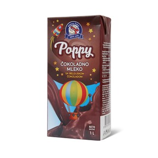 Poppy cokoladno mleko 1,0% m.m.1l